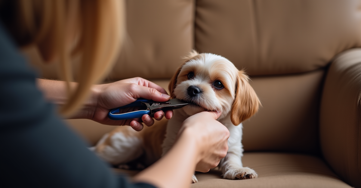 trimming dog nails at home