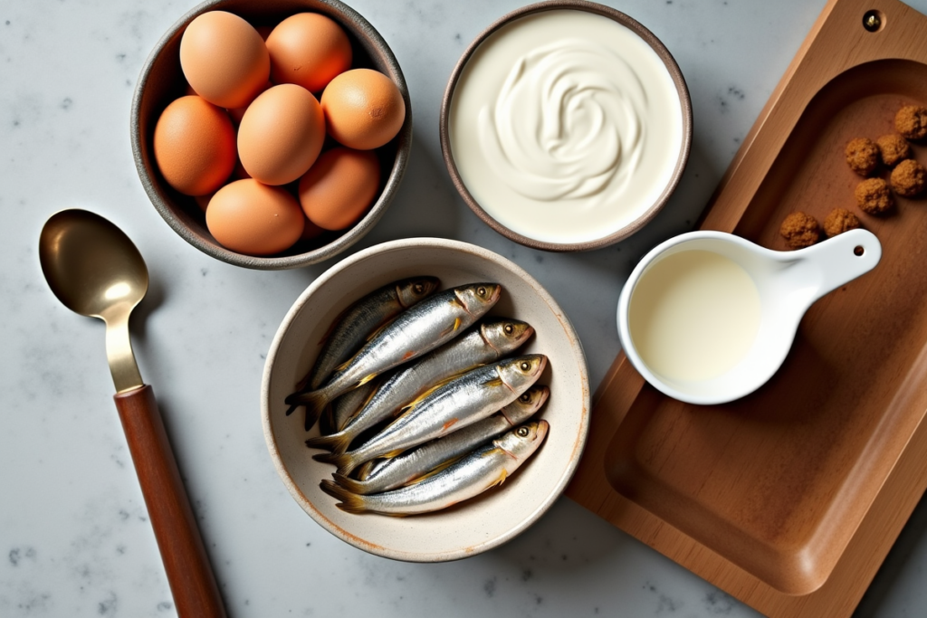 Real food toppers for dog food - eggs, sardines, and yogurt