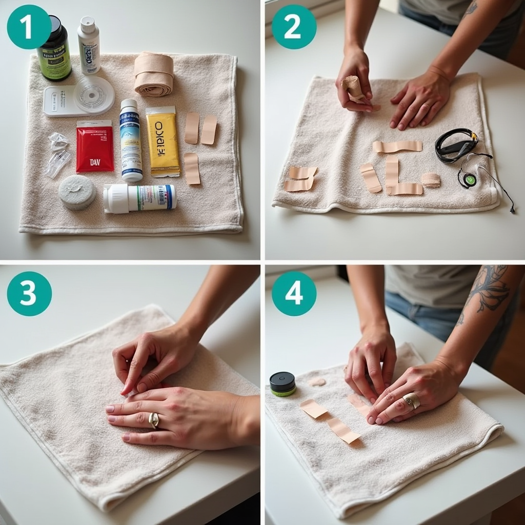 Step-by-step dog first aid kit assembly guide