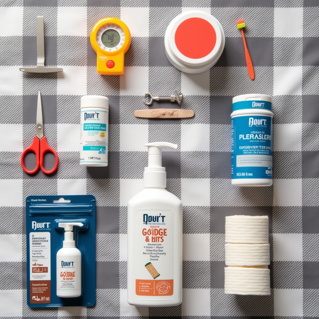 Budget dog first aid kit supplies