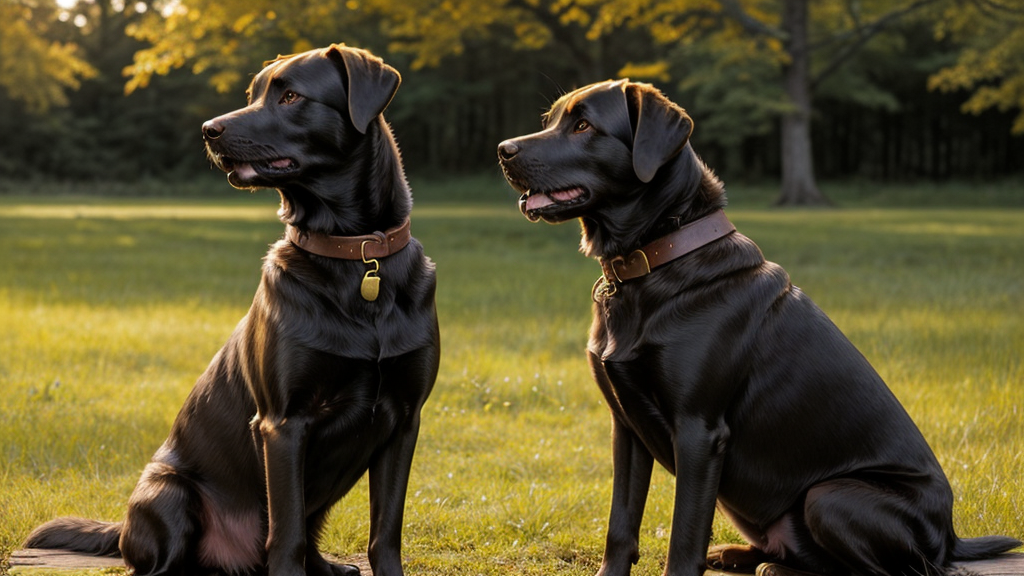 Leather dog collar for large breeds