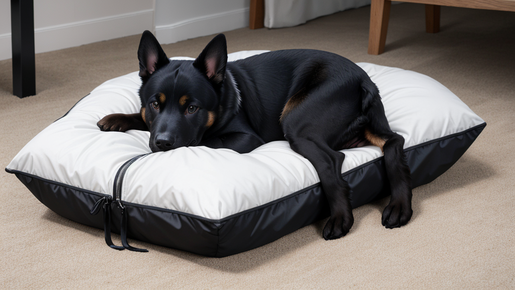 Heavy duty ballistic nylon dog bed with sturdy frame