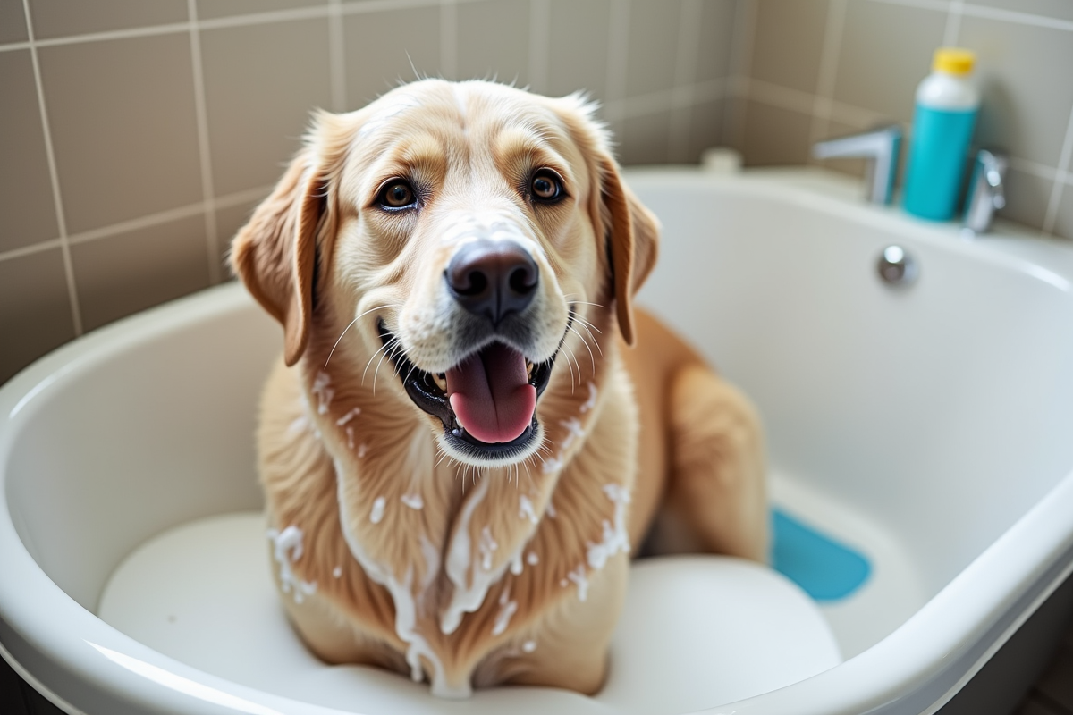 dog grooming bath