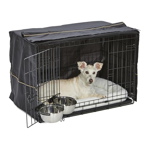 budget crate starter kit with bowls and a bed