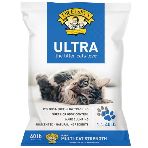 Dr. Elsey's Ultra UnScented Clumping Clay Cat Litter 40 lb. Bag