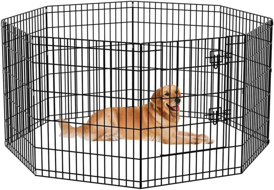 Amazon Basics Heavy Duty Pet Playpen product photo