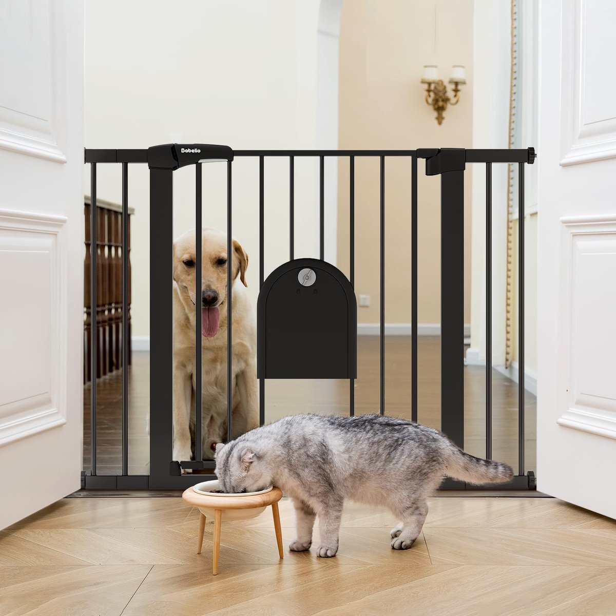 BABELIO 36 inch tall auto-close pet gate product photo