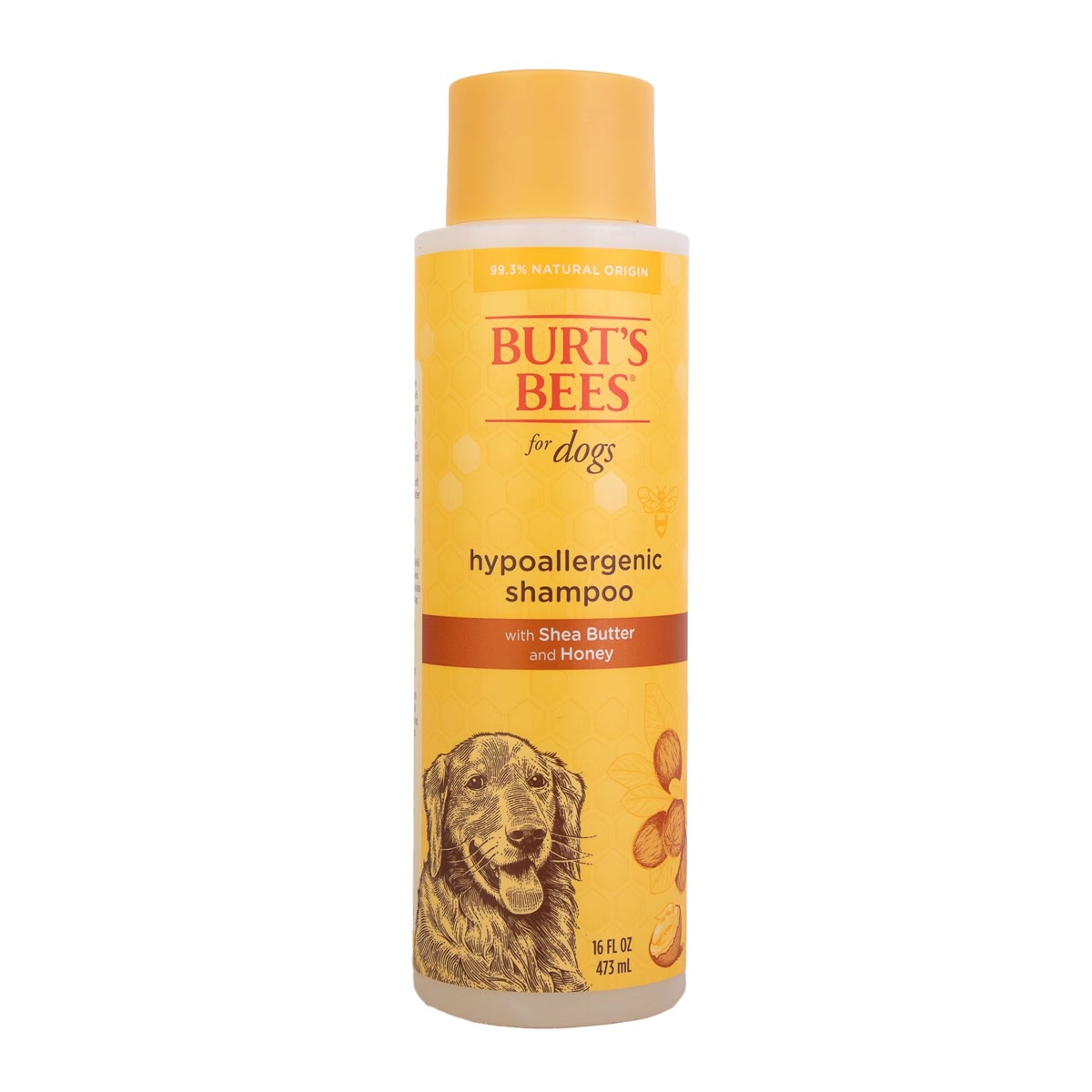 Burt's Bees oatmeal dog shampoo bottle for sensitive skin and coat care