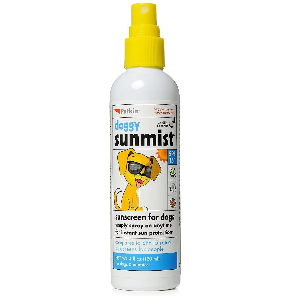 Dog sunscreen product photo