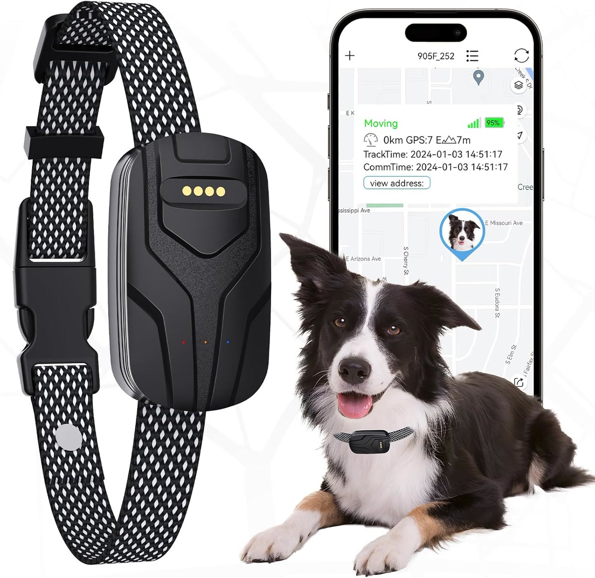 GPS Tracker & Health Monitoring for Dogs,Wireless …