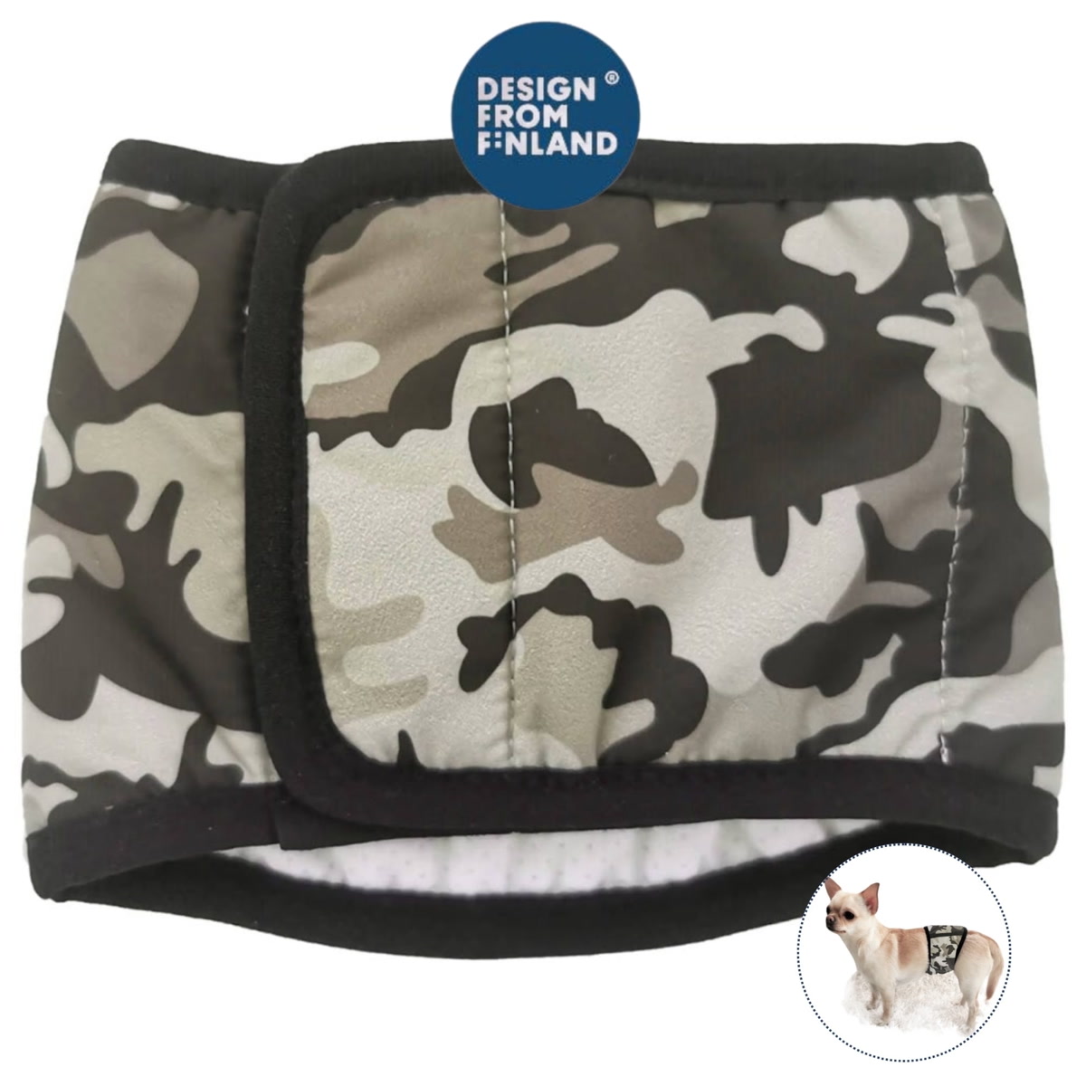 FINNERO JUSTINCASE Washable Male Dog Belly …