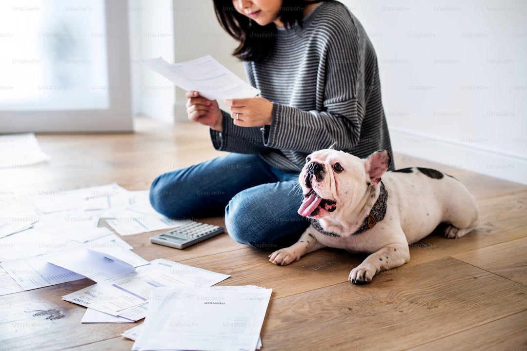 Woman managing the debt