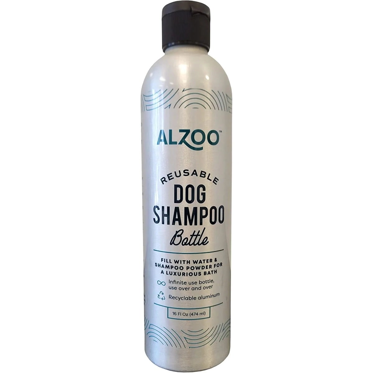 Alzoo Reusable Dog Shampoo Bottle 16 oz - Wal…
