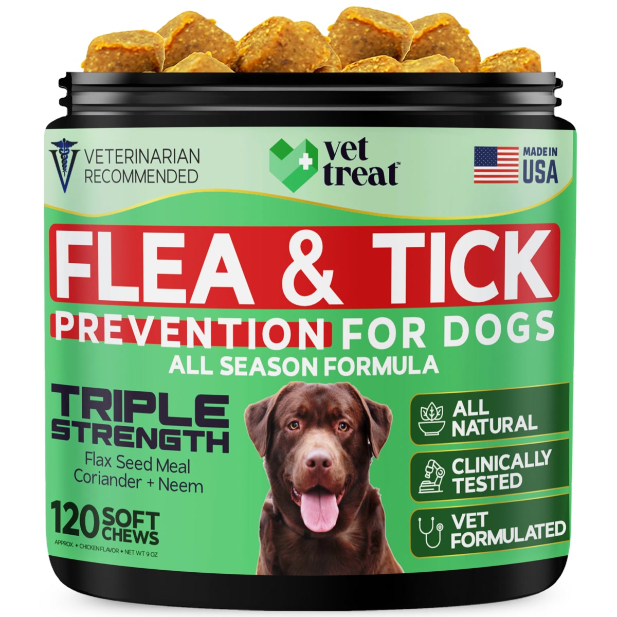 Amazon.com : Flea and Tick Prevention for Dogs Chewables ...