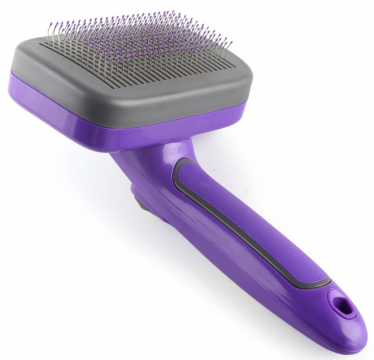 Hertzko self-cleaning deshedding brush for dogs with all coat types