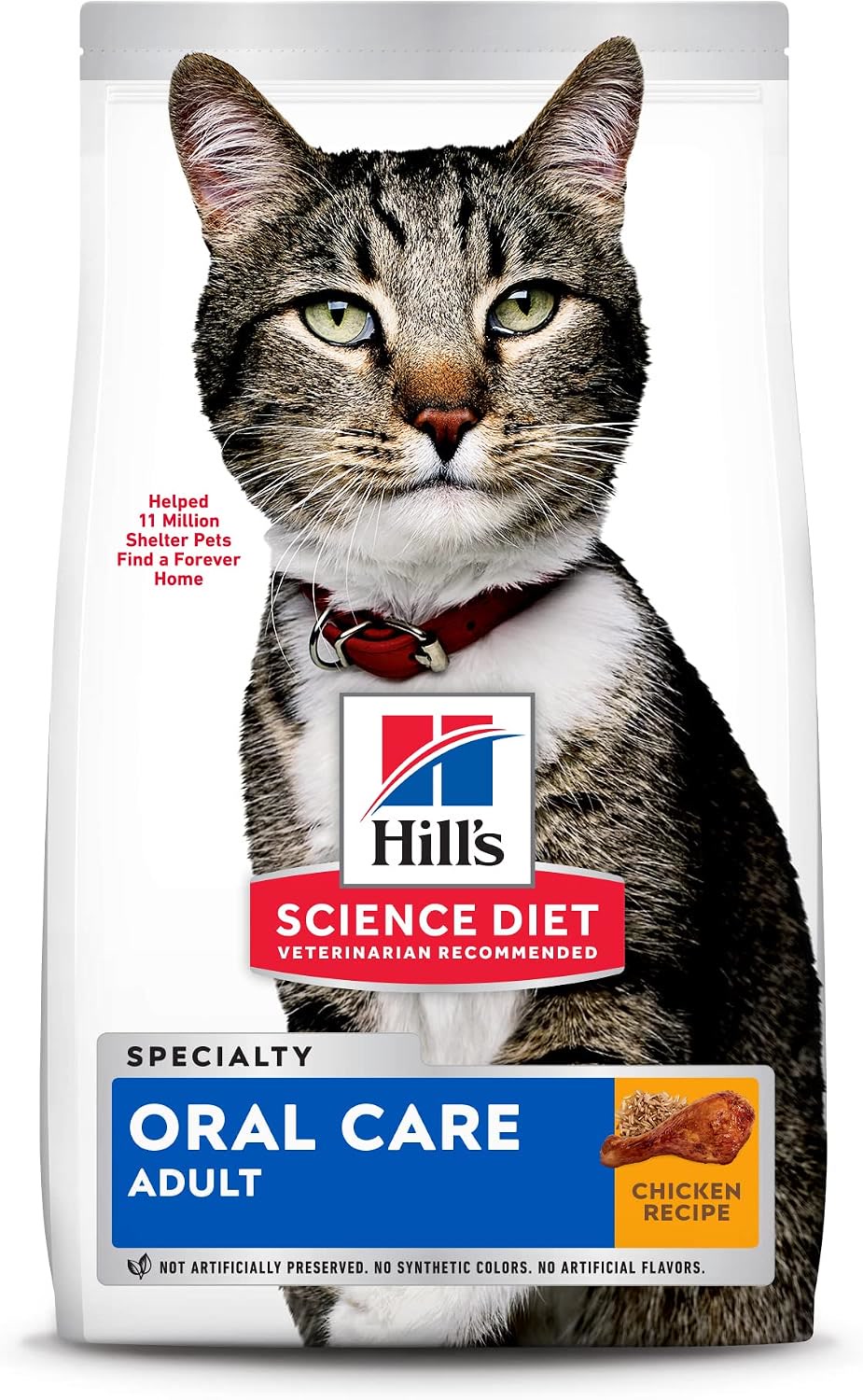 Hill's Science Diet Adult Oral Care dry cat food bag