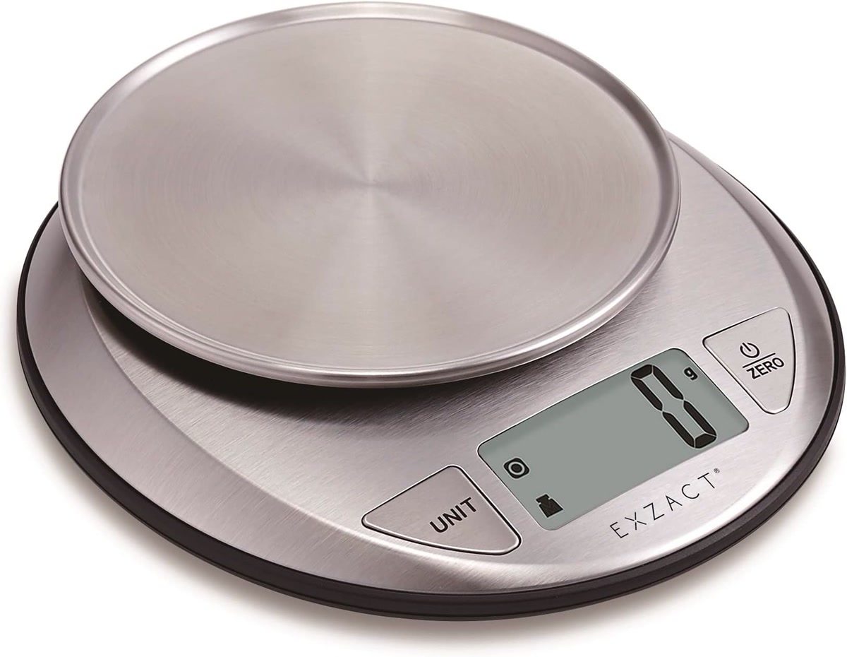 Etekcity digital kitchen food scale for measuring raw dog food portions