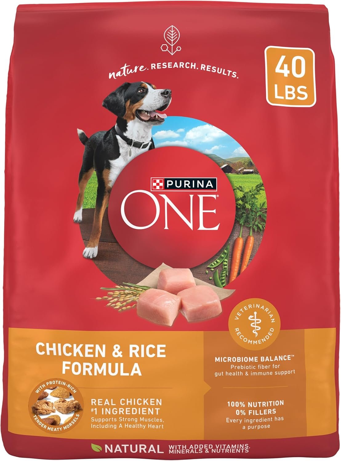 Purina ONE True Instinct dog food bag product photo