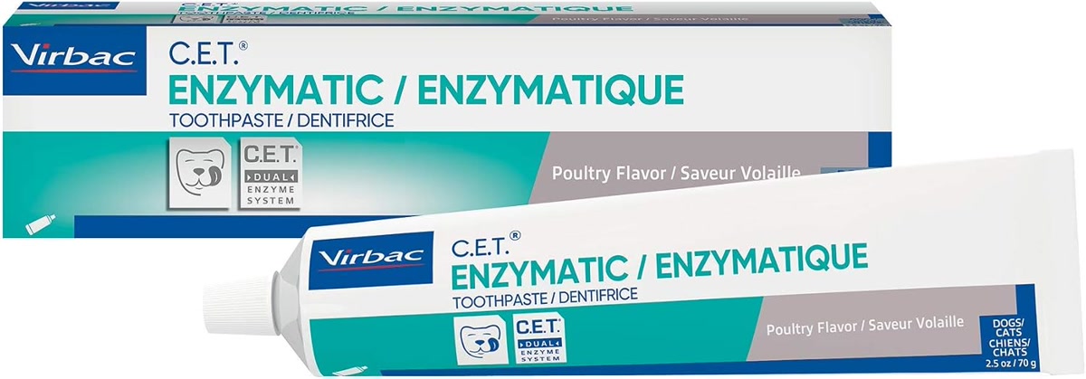 Virbac C.E.T. enzymatic toothpaste for cats in poultry flavor