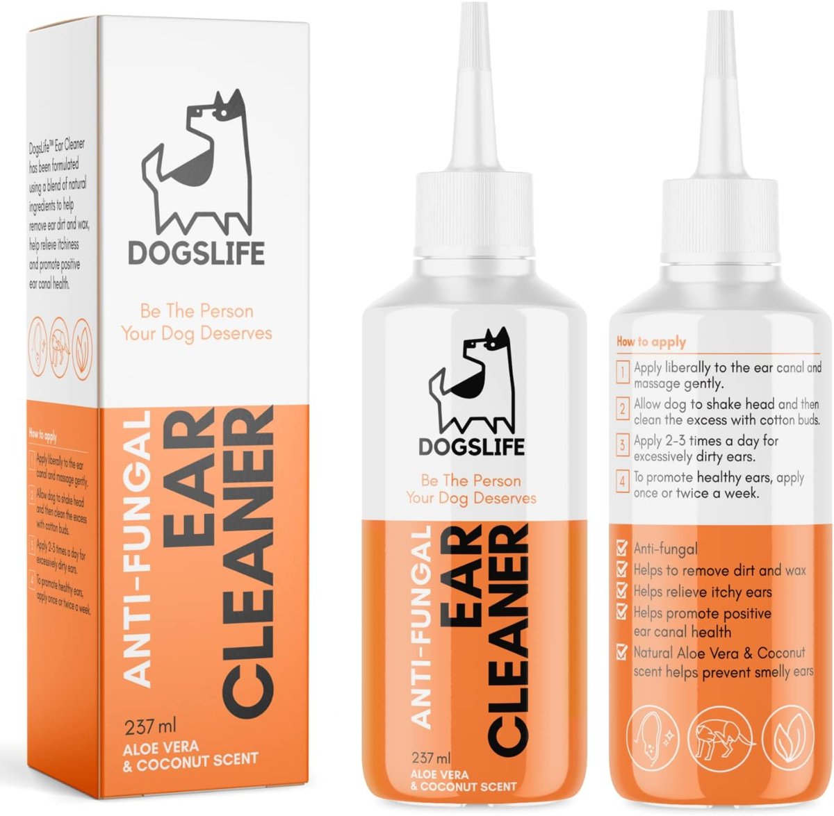 Dog ear cleaning wipes container