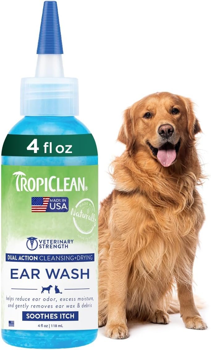 Veterinary ear cleaner for dogs bottle
