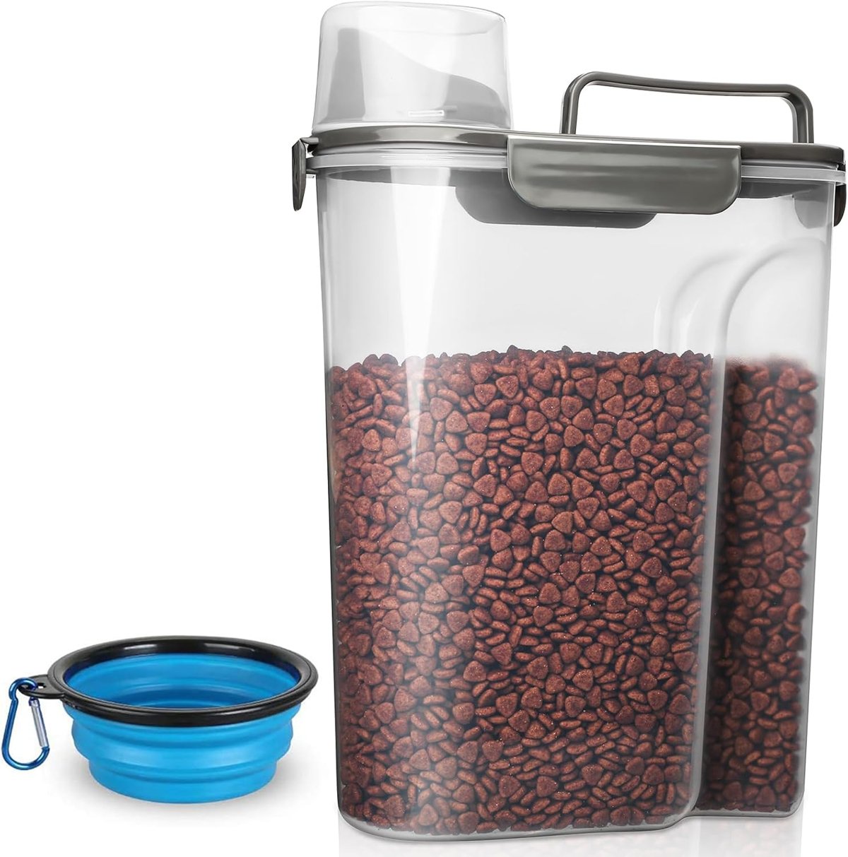 Large dog food storage bin container