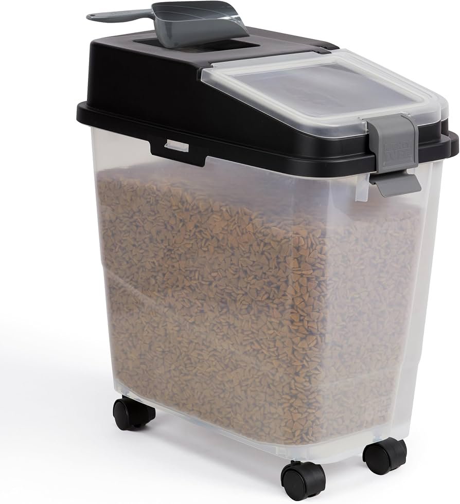 Dog food dispenser container