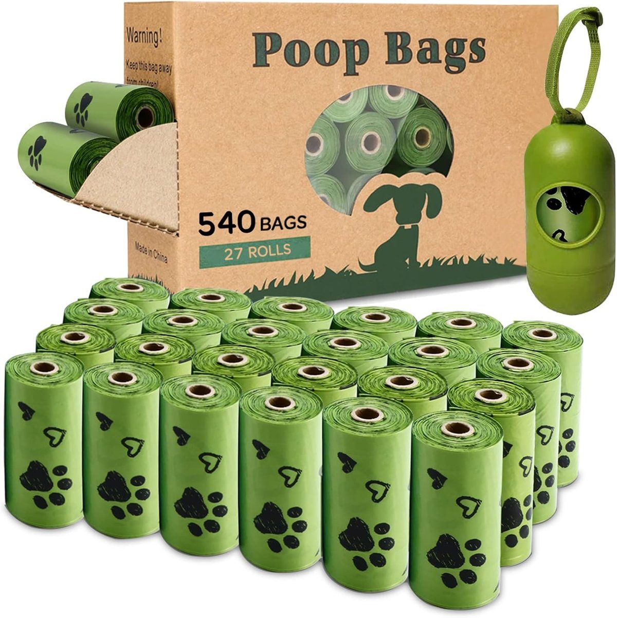 Unscented dog waste bags bulk box
