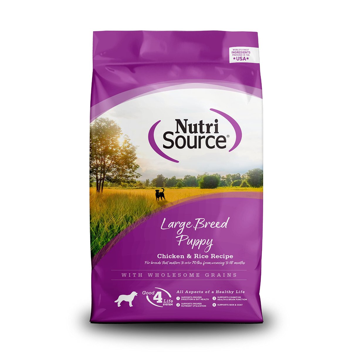 NutriSource Large Breed Puppy Food bag