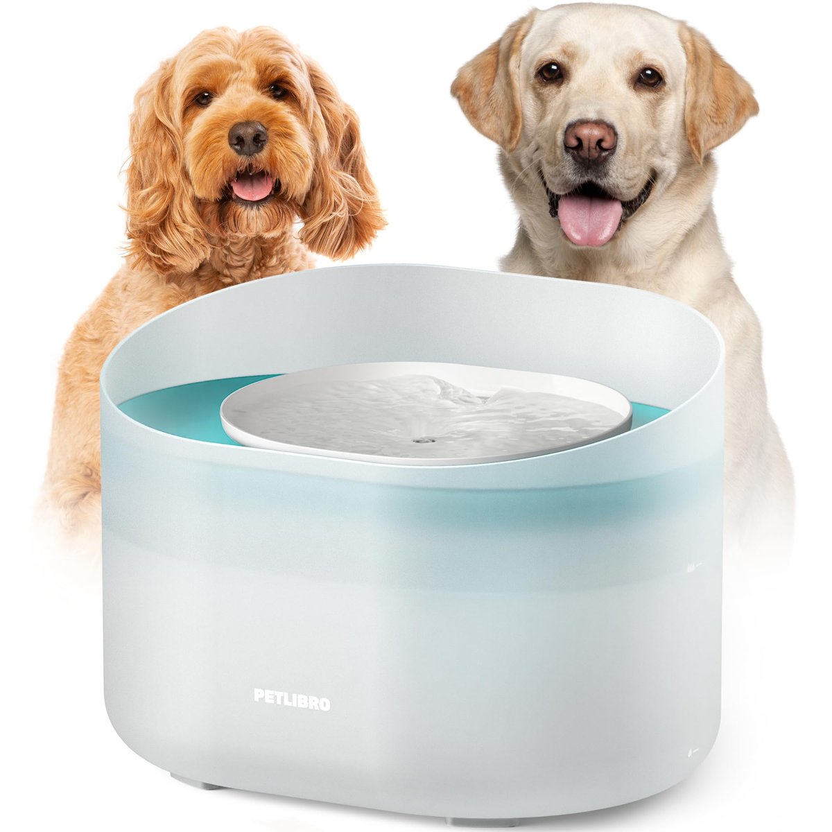 PETLIBRO 8L dog water fountain with stainless steel tray