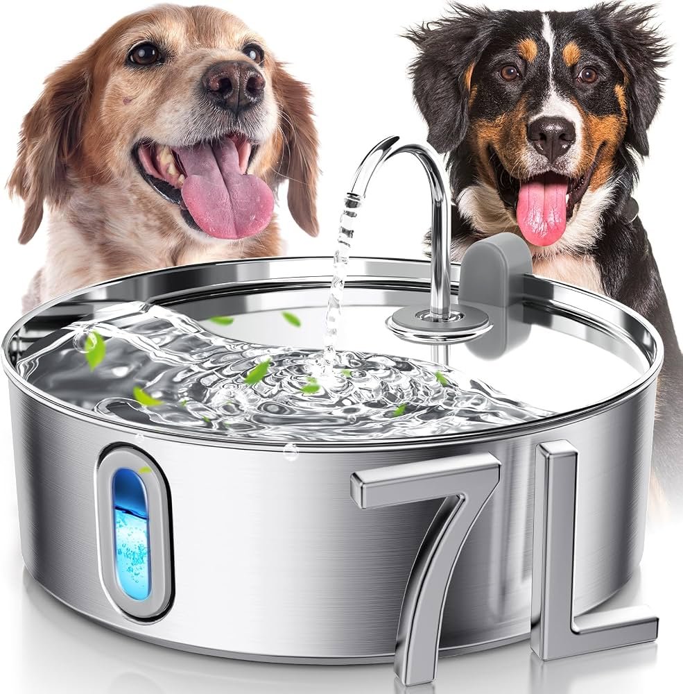 Smartoo 7L stainless steel dog water fountain