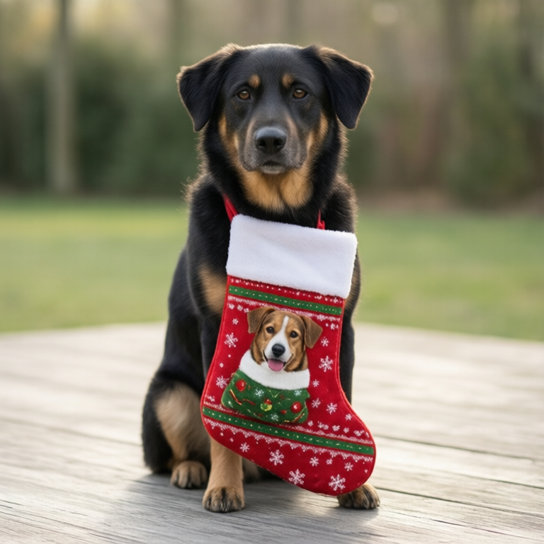 GoTags Paw-Shape Personalized Stocking