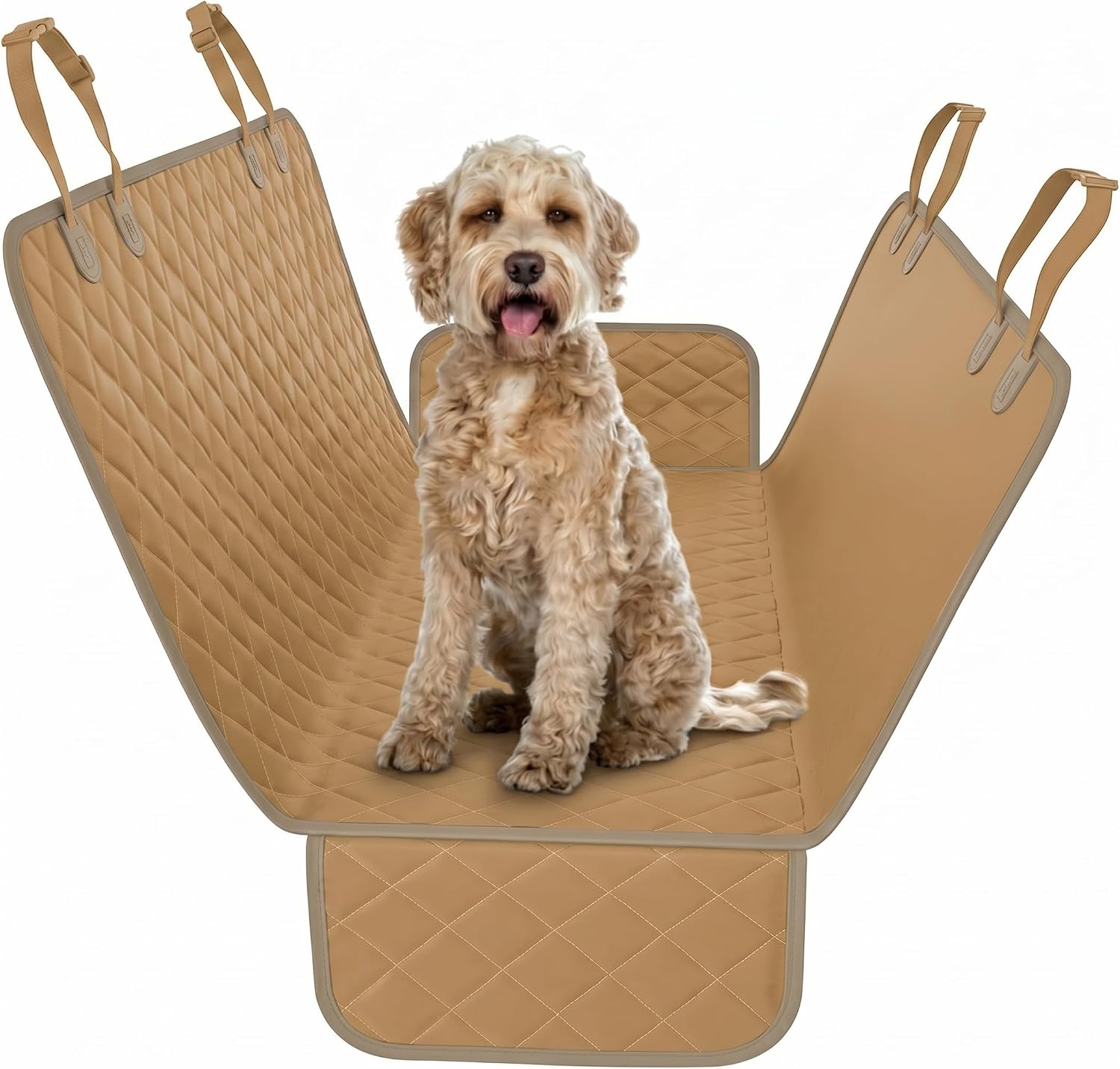 Active Pets beige XL dog car hammock back seat cover