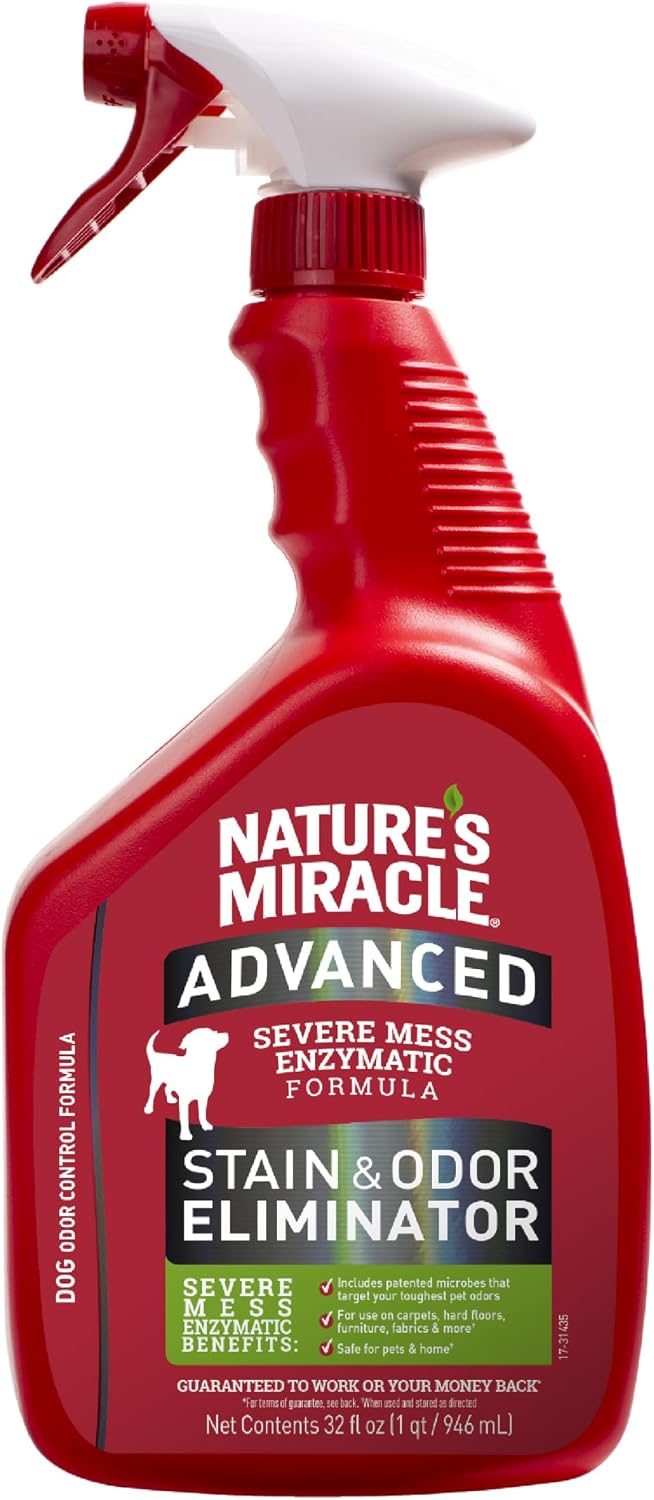 Nature's Miracle Advanced Dog Stain and Odor Eliminator for severe messes