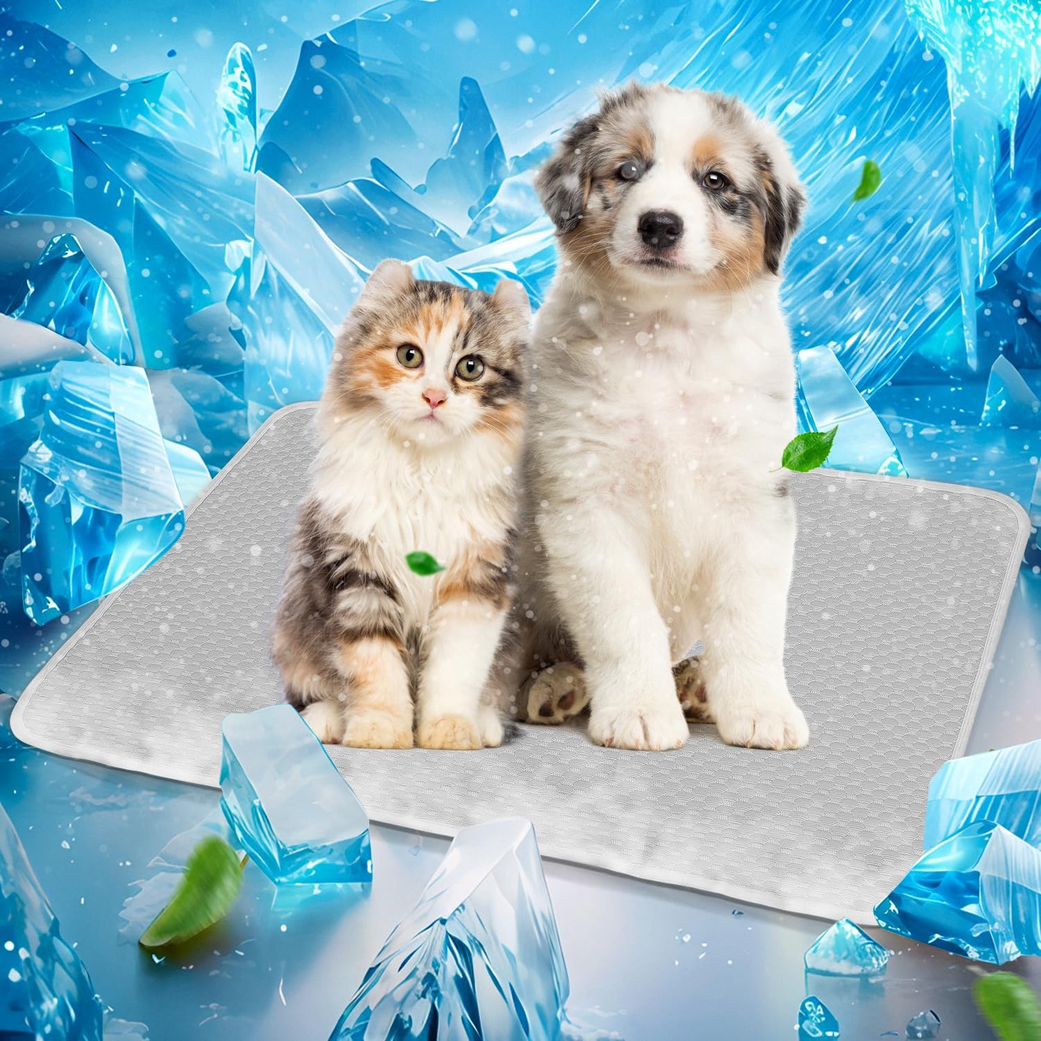 Mora Pets Dog Cooling Mat Cat Cooling Pad Instant Pet Cool Bed Mat Small