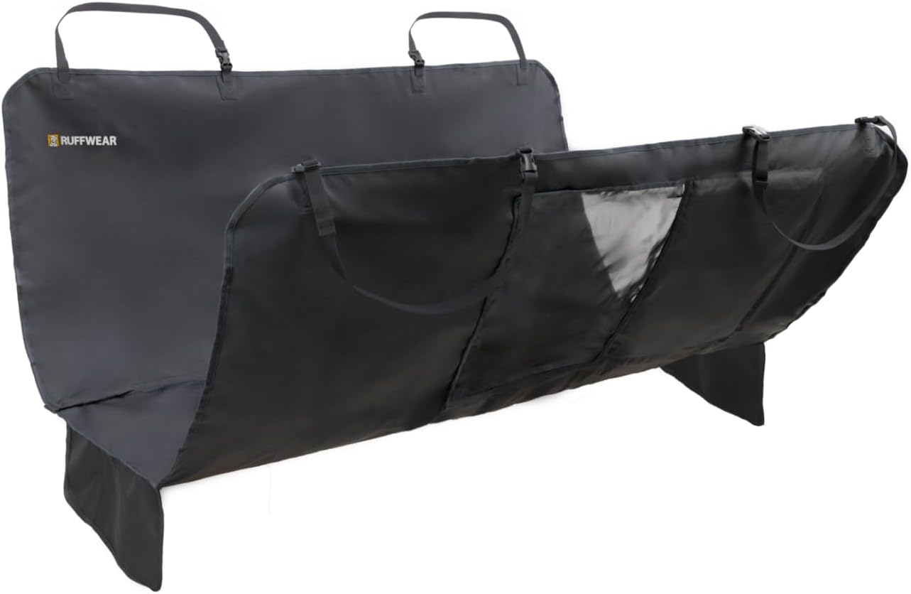 Ruffwear Dirtbag dog car seat cover in basalt gray