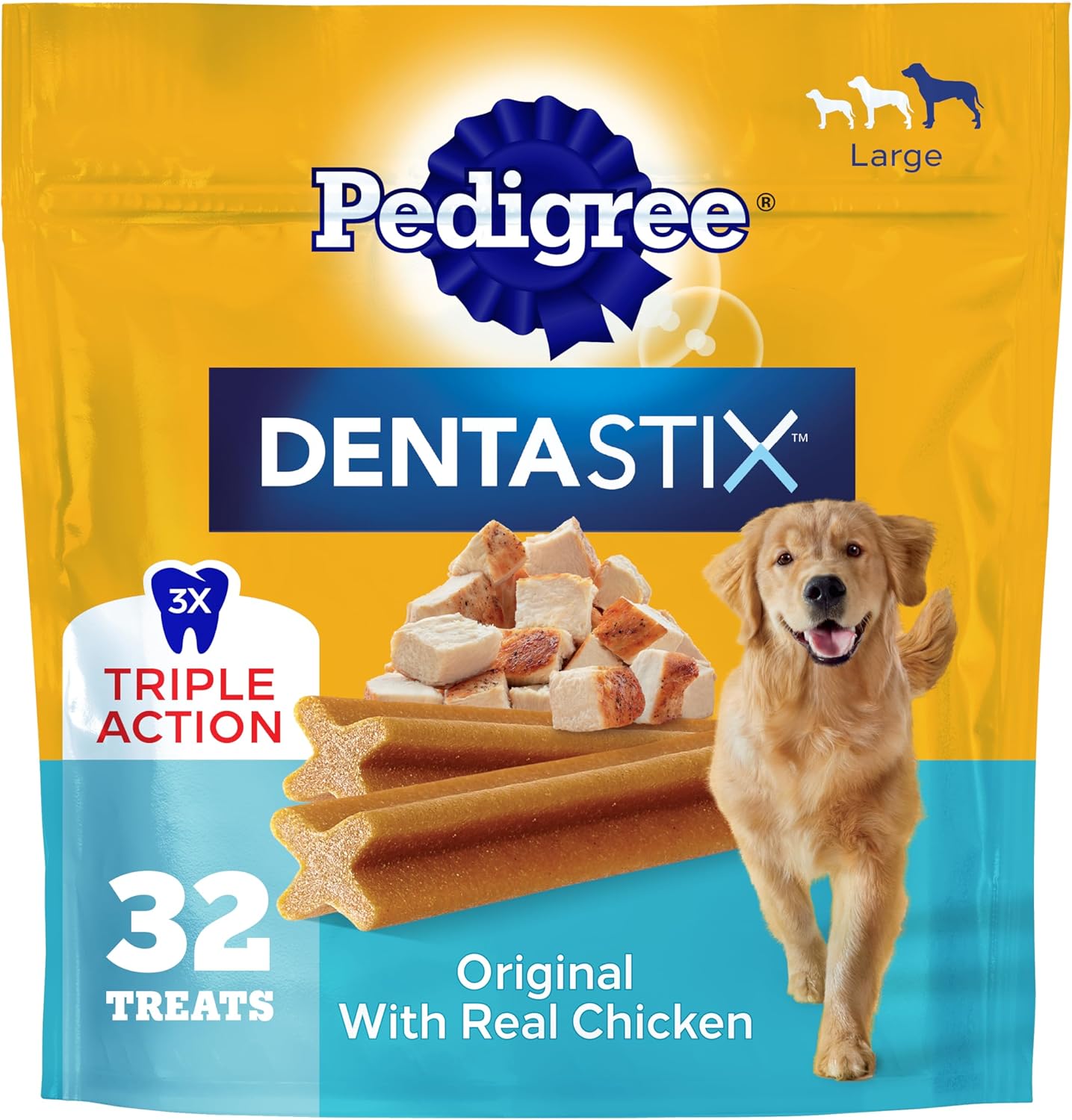Pedigree Dentastix dental dog treats for large breeds