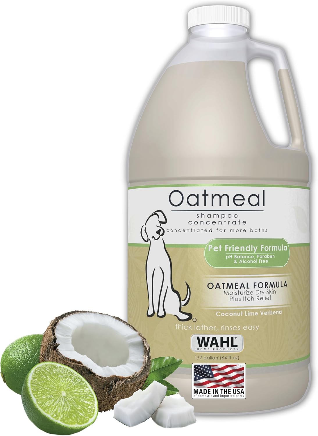 Wahl oatmeal pet shampoo 64 oz bottle product photo