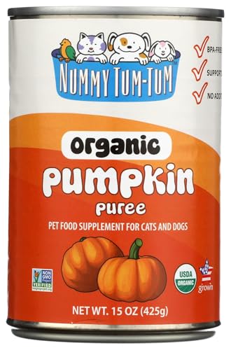 Nummy Tum Tum Pure Pumpkin for Pets, 15-Ounce (Pack of 12)