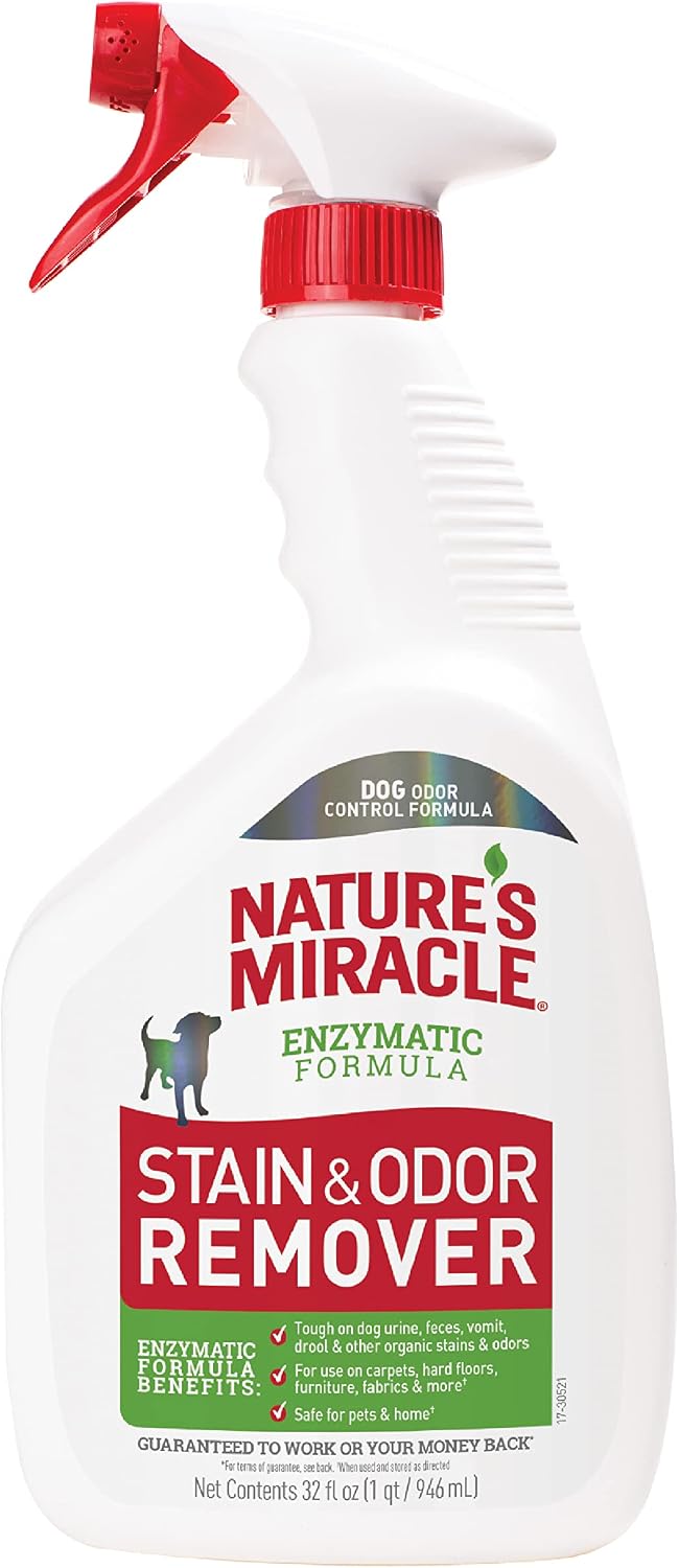 Nature's Miracle Dog Stain and Odor Remover 32 oz enzymatic cleaner
