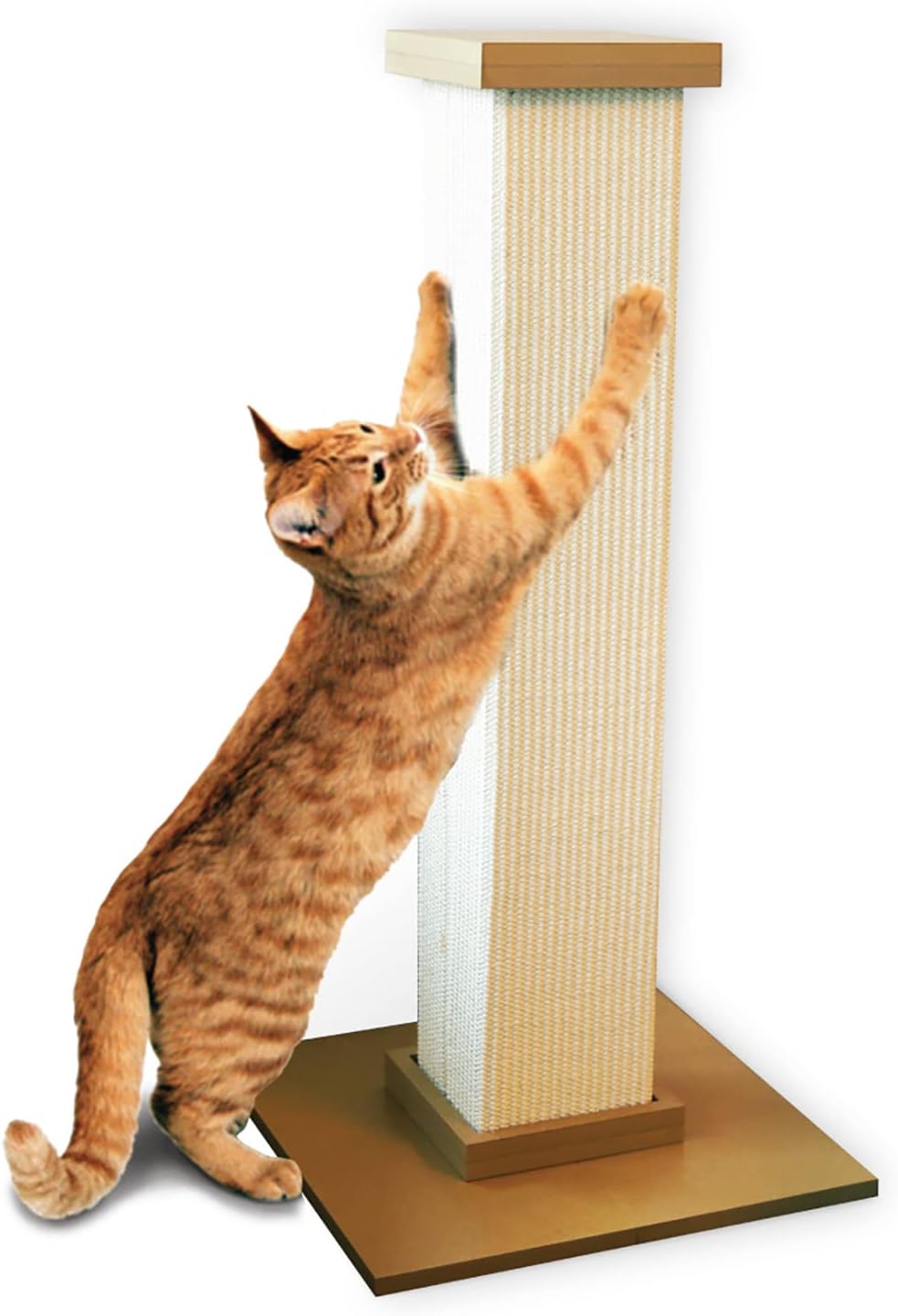 SmartCat Pioneer Pet Ultimate 32-inch sisal scratching post, beige