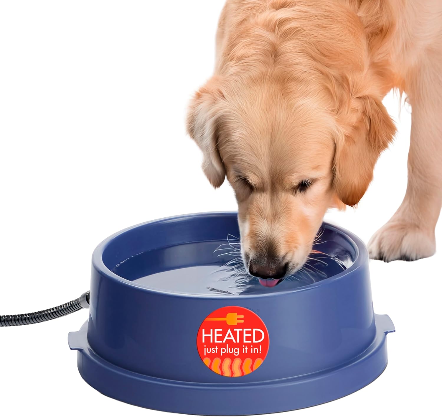 K&H Thermal-Bowl 96 oz Blue Heated Bowl