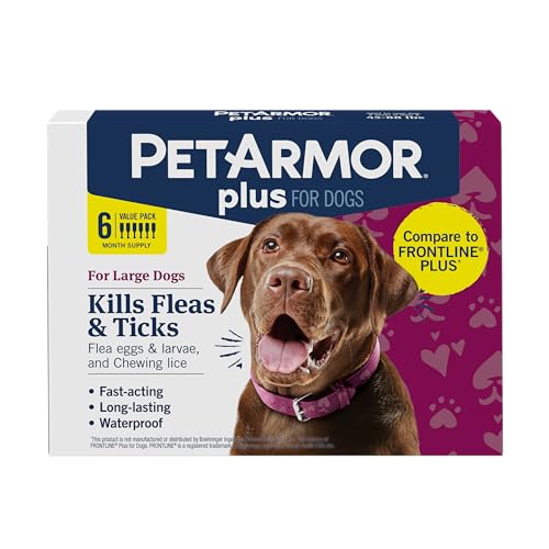 PetArmor Plus Flea & Tick Topical Dogs 45-88 lbs, 6-Month